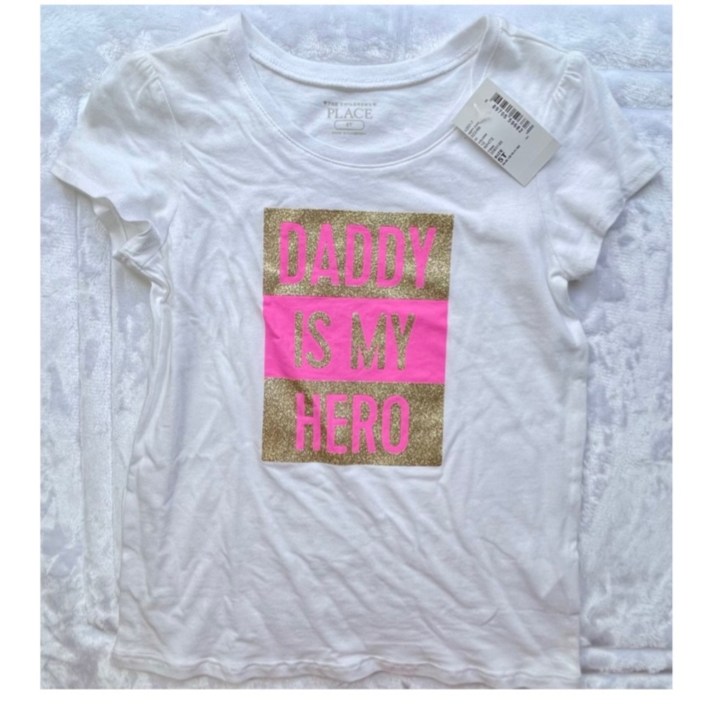 🆕 Toddler Top - “Daddy is My Hero”